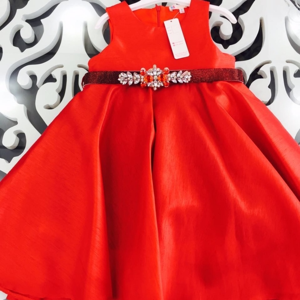 RED GIRL DRESS